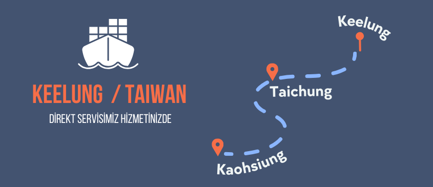 Keelung- Taiwan Direkt Servisimiz Hizmetinizde